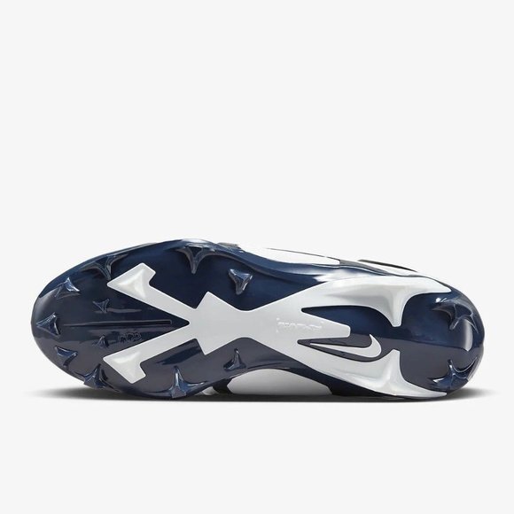 Men's Nike Alpha Menace Pro 3 Football Cleats White Navy CT6649-108 NEW - Picture 7 of 15